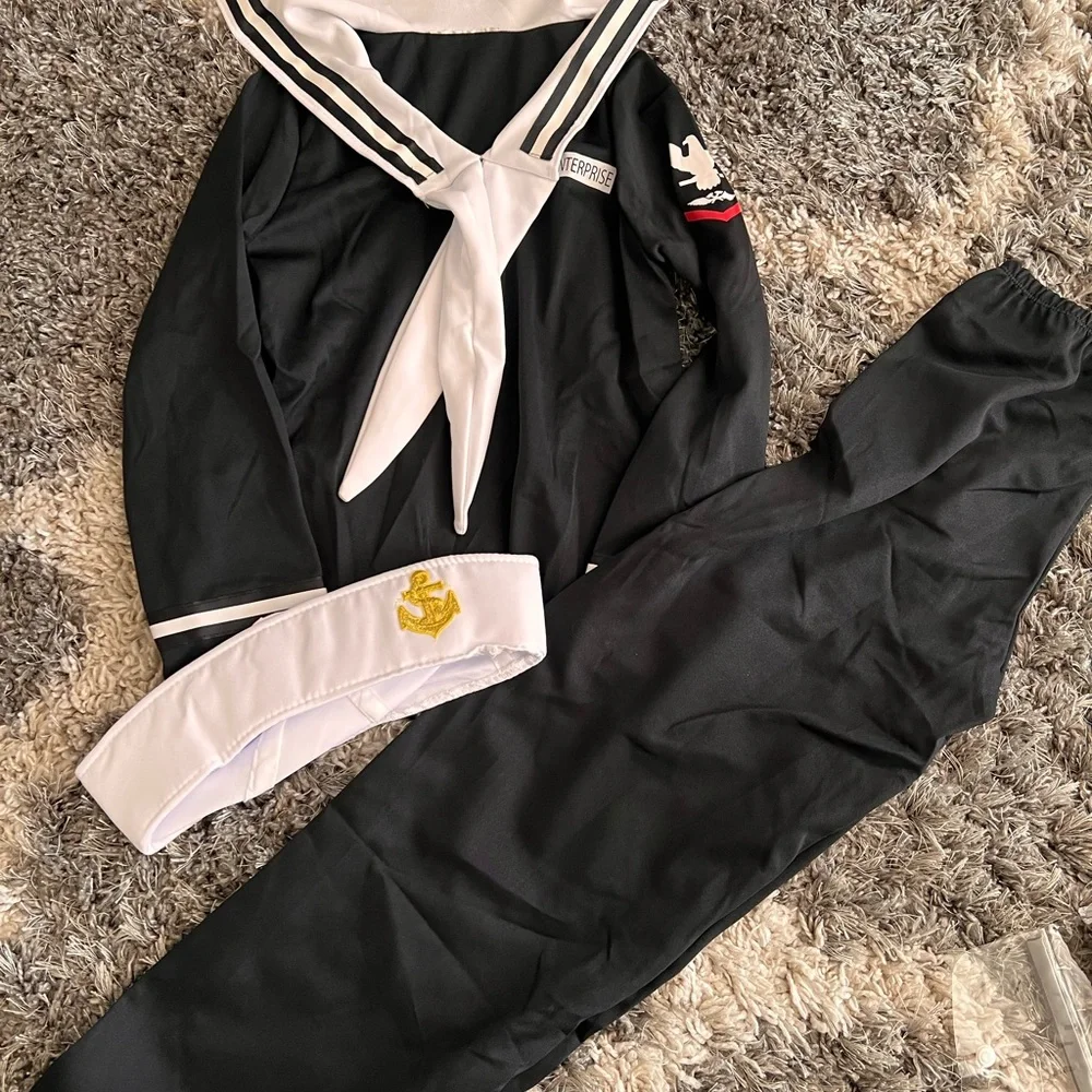 California Costumes Kids Sailor Outfit - Black and White - Picture 2 of 4